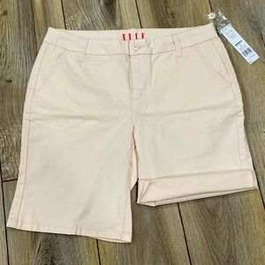 NWT ELLE Pale Pink Bermuda Shorts Sz 8